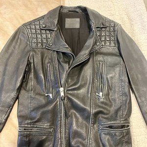 All Saints Leather Biker Jacket - Medium